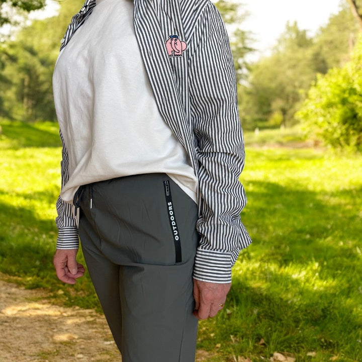 Black Emma & Rose Cape Town Outdoor™ Quickdry Stretch Pants in XS with elastic waistband and glide design for outdoor activities
