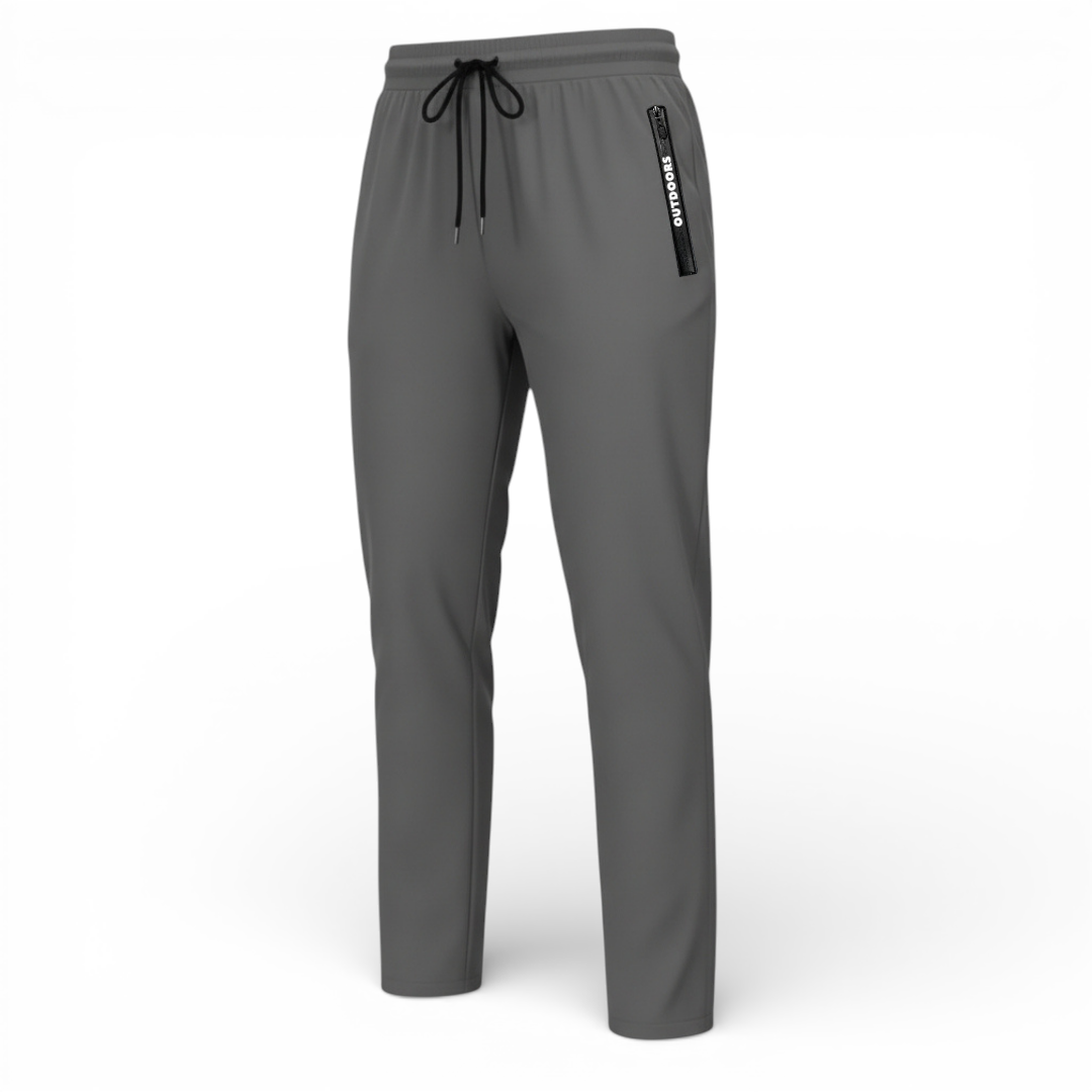 Black Outdoor™ Quickdry Stretch Pants by Emma & Rose Cape Town, lightweight, elastic, and designed for outdoor activities.