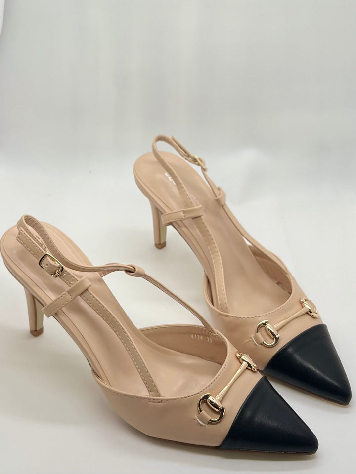 Golden Ludovica™ strappy summer sandal by Emma & Rose Cape Town, featuring a chic design and comfortable straps.