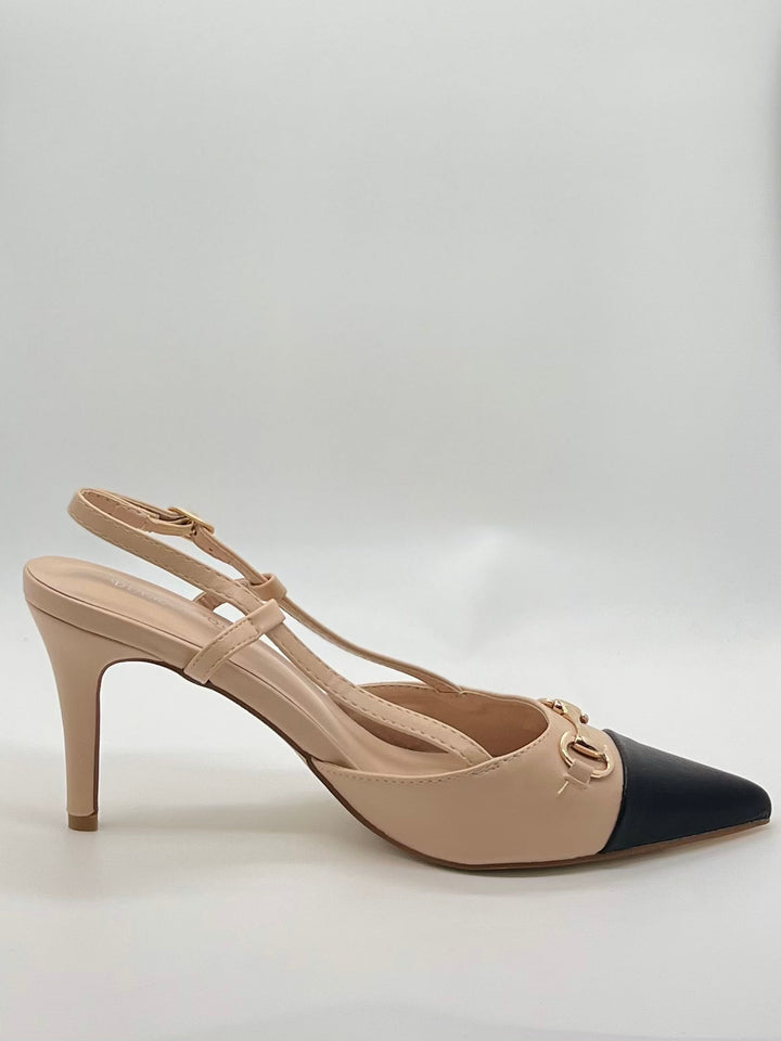 Emma & Rose Cape Town Ludovica strappy summer sandal in gold, featuring multiple thin straps and a flat sole.