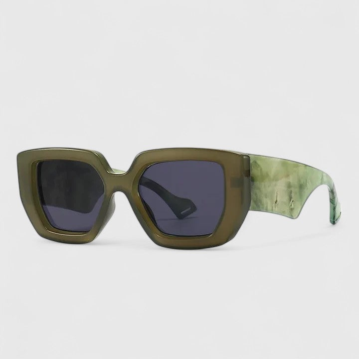 Emma & Rose Cape Town Jossalyn stylish sunglasses with green tinted lenses and sleek frame, perfect for fashion-forward sun protection.