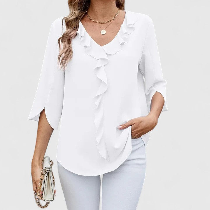 Green Debby™ elegant blouse by Emma & Rose Cape Town featuring stylish design and comfortable fit.