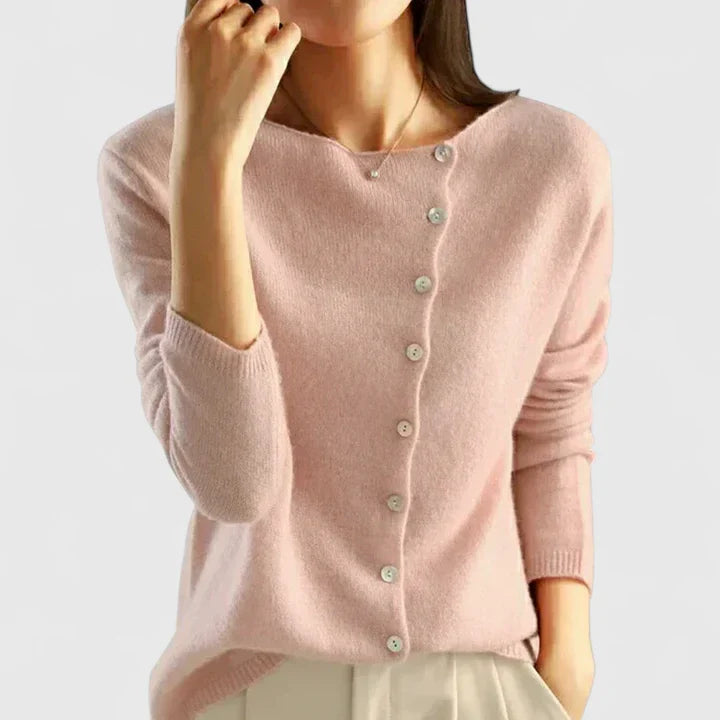 Emma & Rose Cape Town Calizhyah elegant grey cardigan, one size, soft knit with a stylish, relaxed fit.