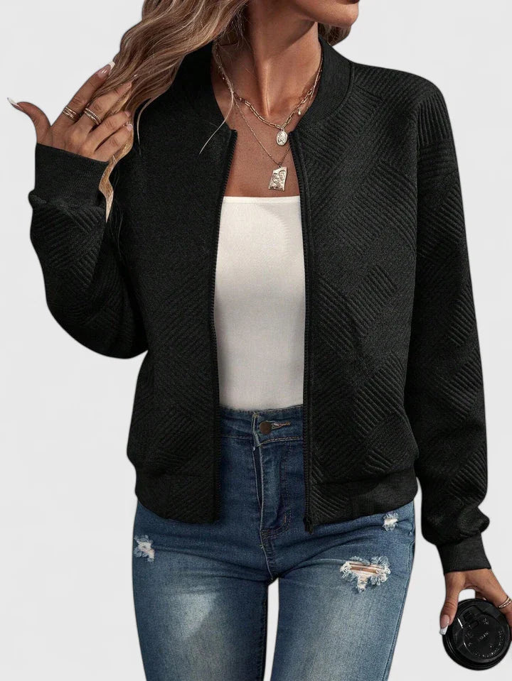 Emma & Rose Cape Town Vivianorah comfortable grey jacket, lightweight and cozy for casual wear.