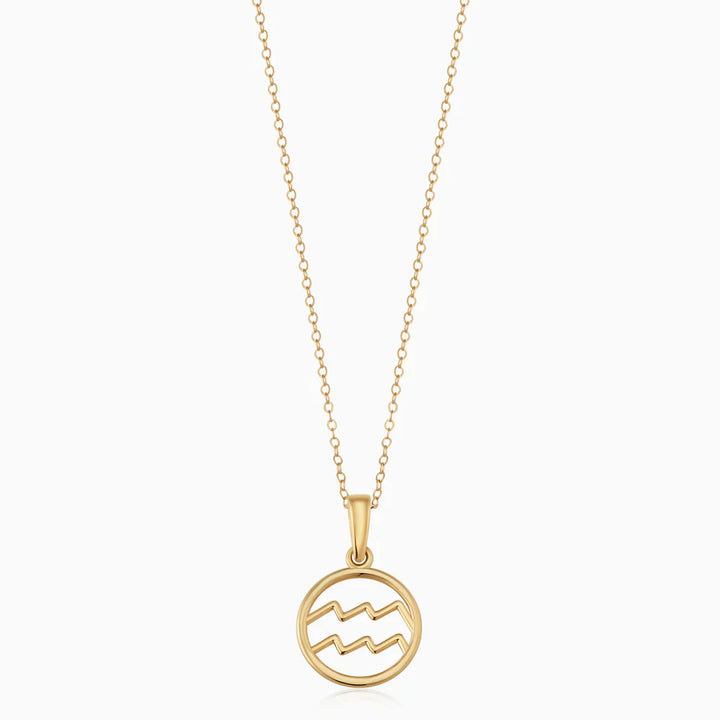 Rosalyette Zodiac Sign Necklace by Emma & Rose Cape Town featuring a Libra pendant on a delicate chain.