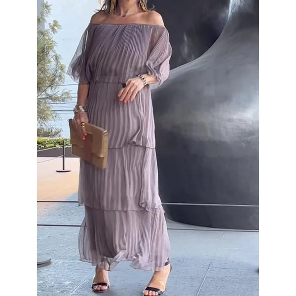 Red Adelina Layered Breeze Dress by Emma & Rose Cape Town, imported, showcasing layered fabric and elegant design.