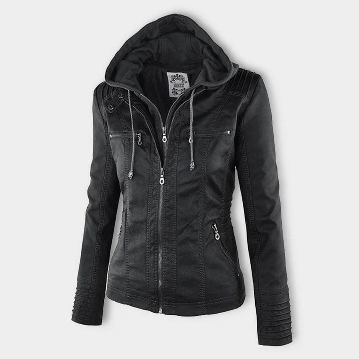Khaki Wona™ comfortable jacket by Emma & Rose Cape Town, shown in size XS with a cozy, relaxed fit and stylish design.
