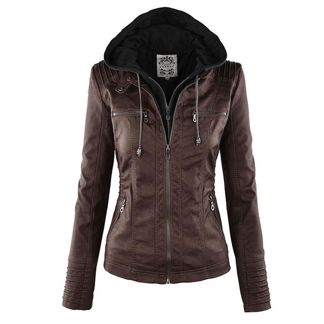 Emma & Rose Cape Town Wona comfortable khaki jacket, front view showcasing relaxed fit and soft fabric.