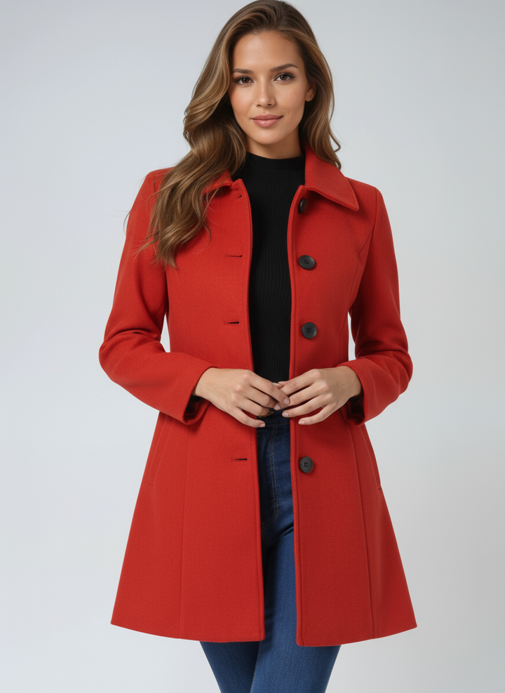 Emma & Rose Cape Town Elvyn™ black sophisticated coat, jacket in XS size, stylish and elegant outerwear for women.