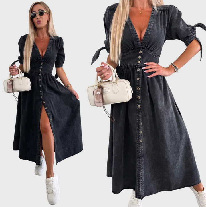 Pink Sophia™ elegant dress by Emma & Rose Cape Town featuring soft luxurious fabrics and a stylish, flowing design.