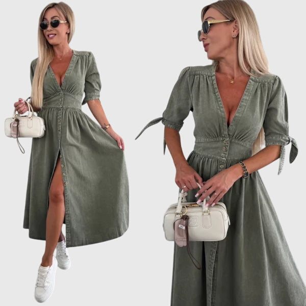 Pink Sophia™ elegant dress by Emma & Rose Cape Town made of soft, luxurious fabrics for a sophisticated look.