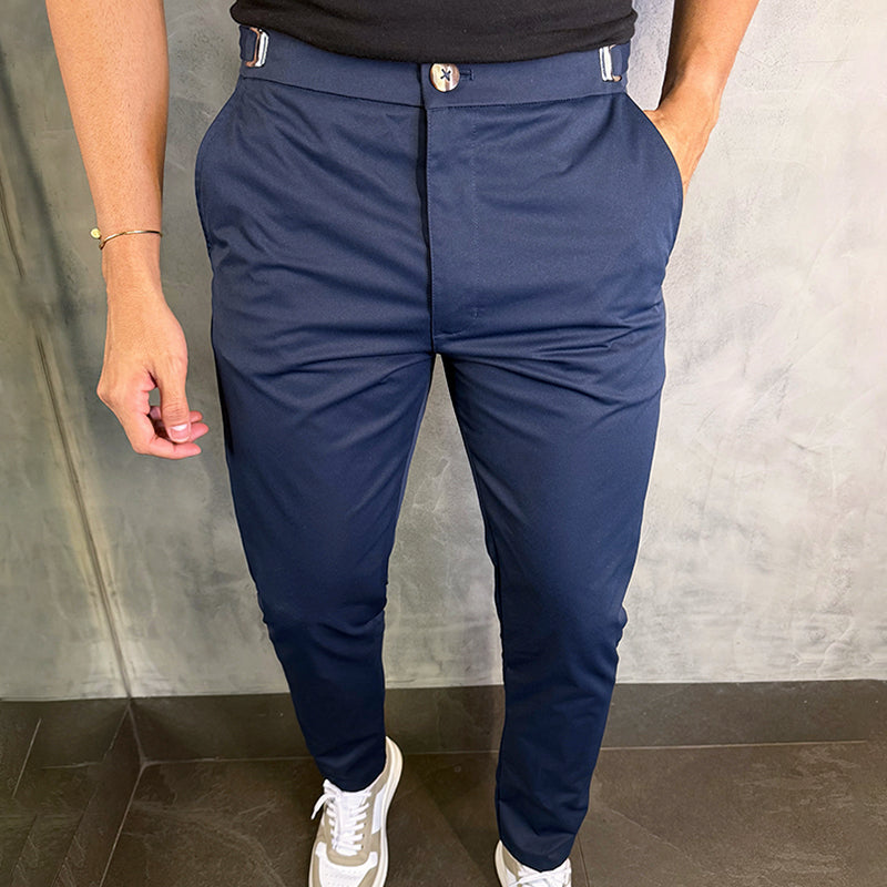Francien™ slim fit stretch men's khaki socks from Emma & Rose Cape Town with a dust bag, casual and comfortable footwear.