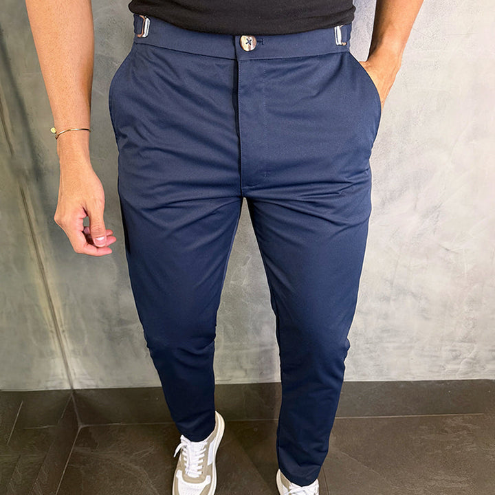 Francien™ slim fit stretch men's khaki socks from Emma & Rose Cape Town with a dust bag, casual and comfortable footwear.