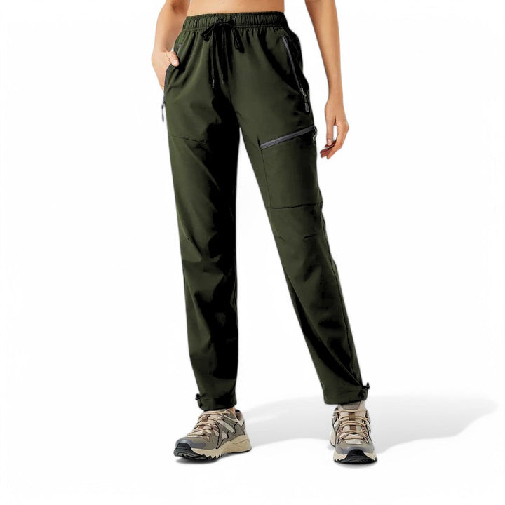 Emma & Rose Cape Town Outdoor Aero Hiking Pants in khaki, lightweight and breathable for outdoor adventures.