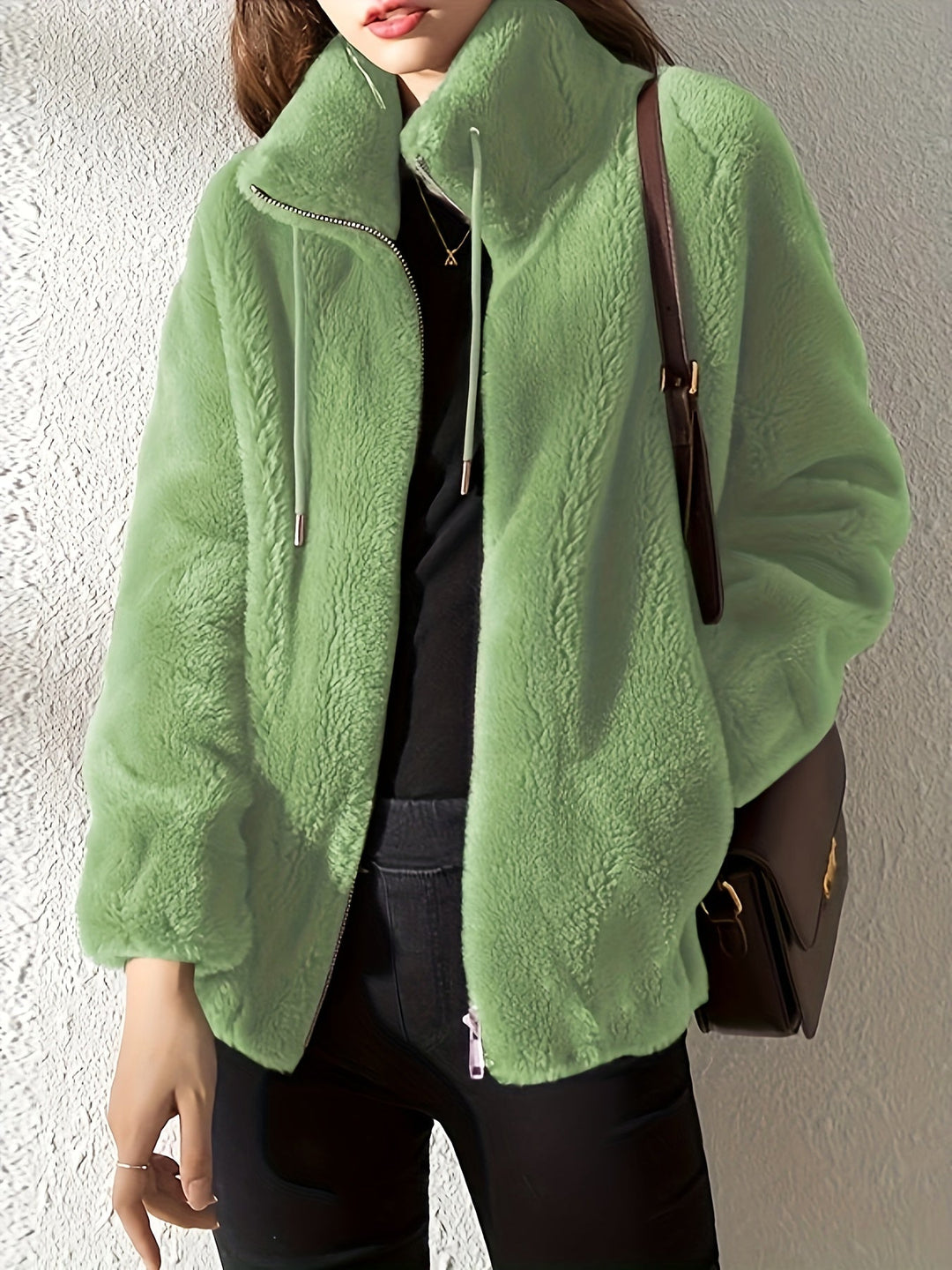 Emma & Rose Cape Town Solai™ comfortable khaki jacket, casual outerwear with a relaxed fit and soft fabric for everyday wear.