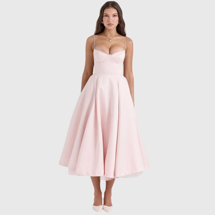 Blue Jane™ elegant maxi dress by Emma & Rose Cape Town, lightweight flowy Kleid with a stylish design.