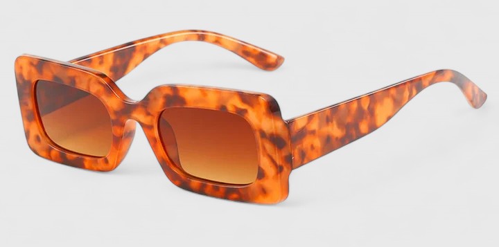 Emma & Rose Cape Town Elyanna sophisticated sunglasses with grey leopard pattern frames and dark tinted lenses.