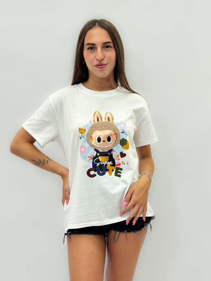 Emma & Rose Cape Town Renske printed T-shirt featuring colorful floral design on soft fabric.