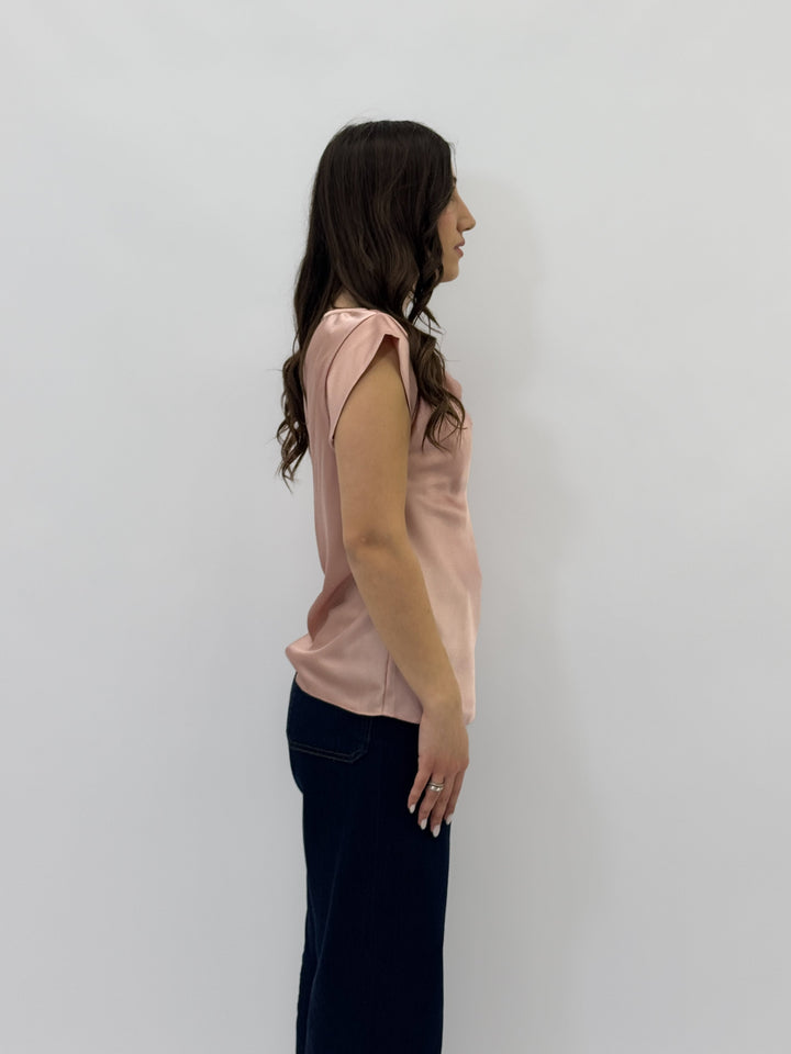 Black Francien™ maglieria top with a stylish neckline, by Emma & Rose Cape Town, displayed on a neutral background.