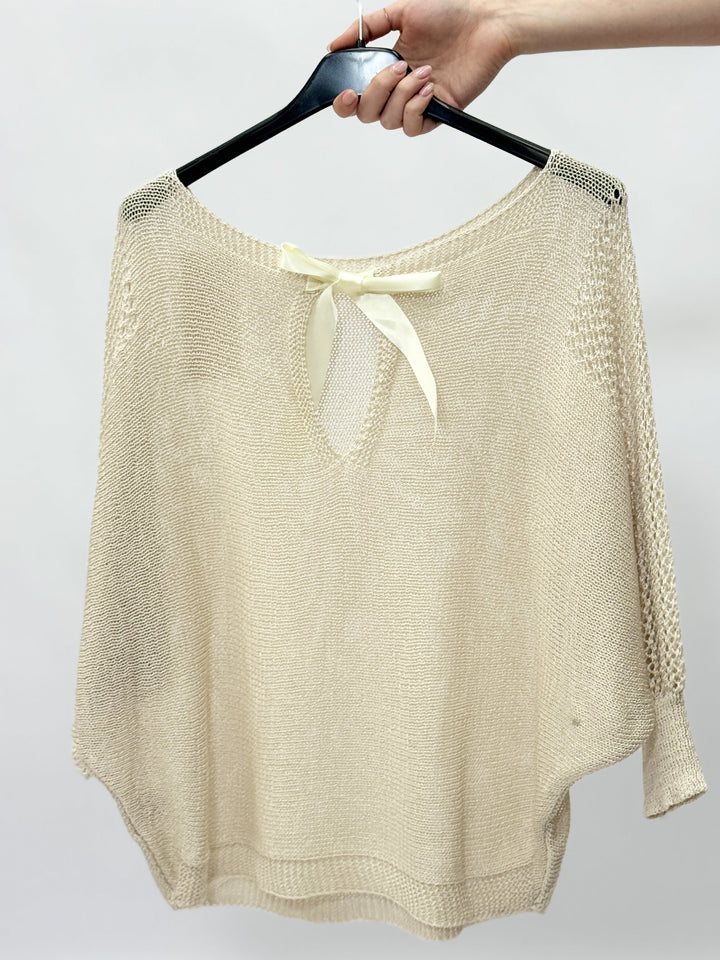Green Lightweight™ Effortless Knit Top by Emma & Rose Cape Town, soft, breathable maglieria with a relaxed fit and fine knit texture.