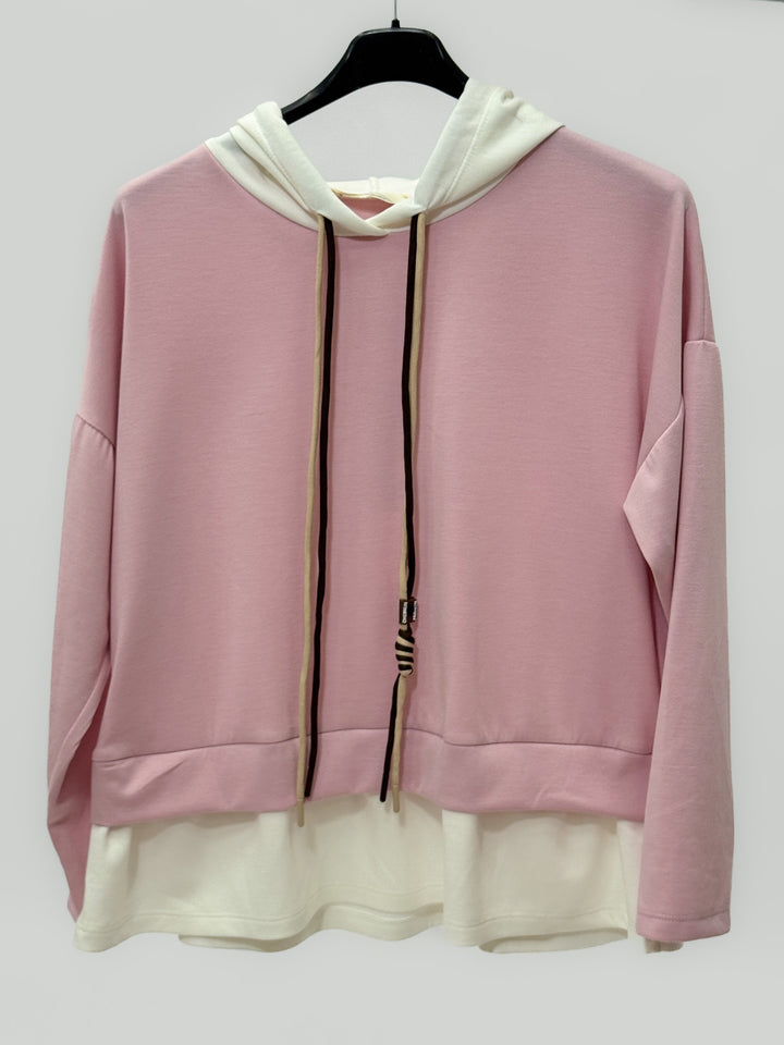 Green Mieke™ hooded sweatshirt by Emma & Rose Cape Town, soft maglieria fabric with a cozy hood and casual fit.