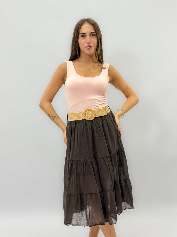 White Veronique™ sleeveless bodysuit by Emma & Rose Cape Town, showcasing a fitted maglieria design with a high neckline.