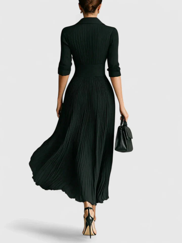 Black Sophyrahh™ maxi dress by Emma & Rose Cape Town, elegant long dress with flowing fabric and stylish design.