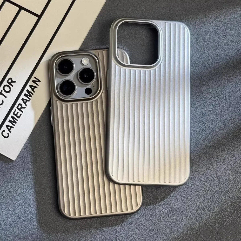 Black Titanium Shield Pro iPhone case by Emma & Rose Cape Town, designed for men's accessories, fits iPhone 13 with a sleek protective look.