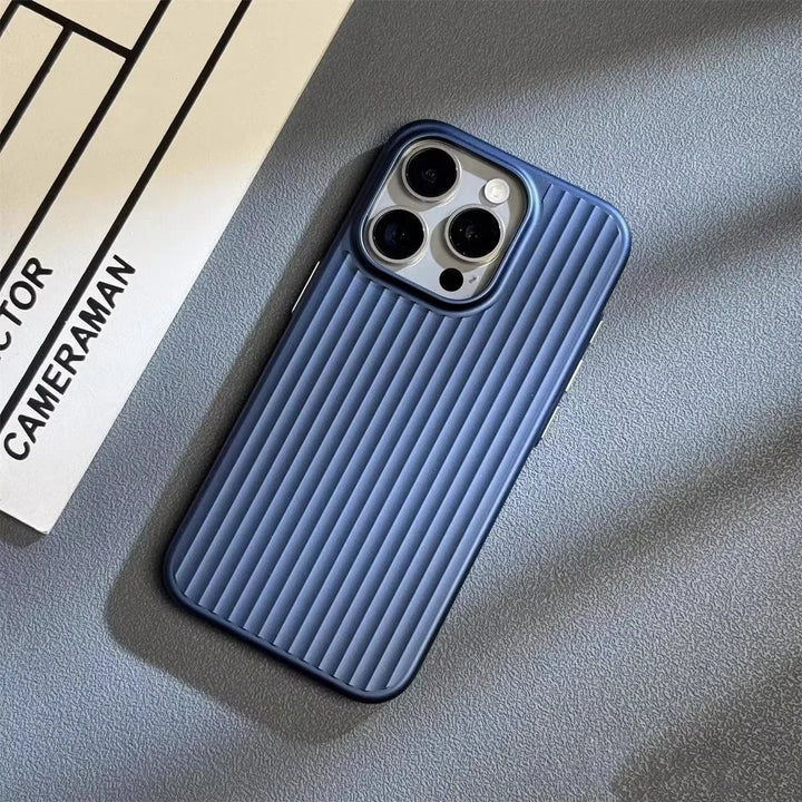 Black Titanium Shield Pro iPhone case by Emma & Rose Cape Town, designed for men's accessories, showing the sleek protective cover.