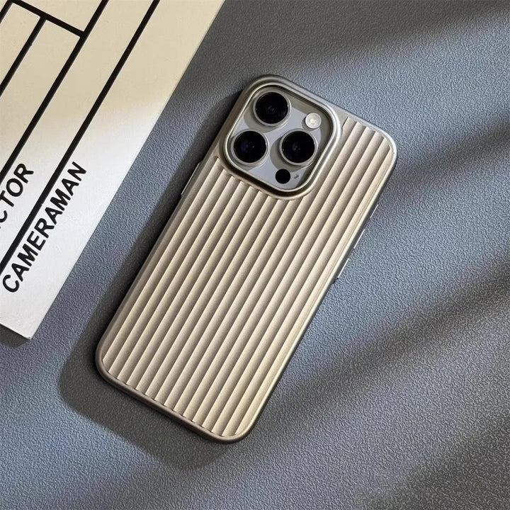 Black Titanium Shield Pro iPhone case by Emma & Rose Cape Town for men's accessories, designed for iPhone 13.