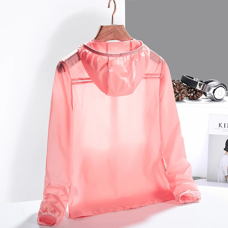 Men's Gabriëlle™ lightweight water-repellent windbreaker in breeze green by Emma & Rose Cape Town, suitable for outdoor activities.