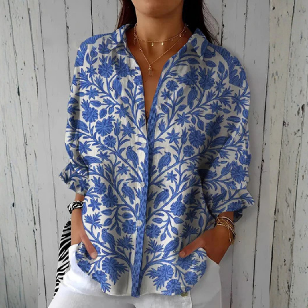 Isabella™  |  Blue Garden Blouse