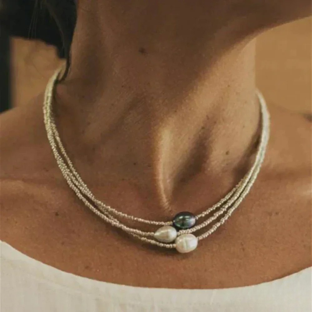 Emma & Rose Cape Town Pearl Radiant Necklace featuring elegant pearl pendant on a delicate chain.
