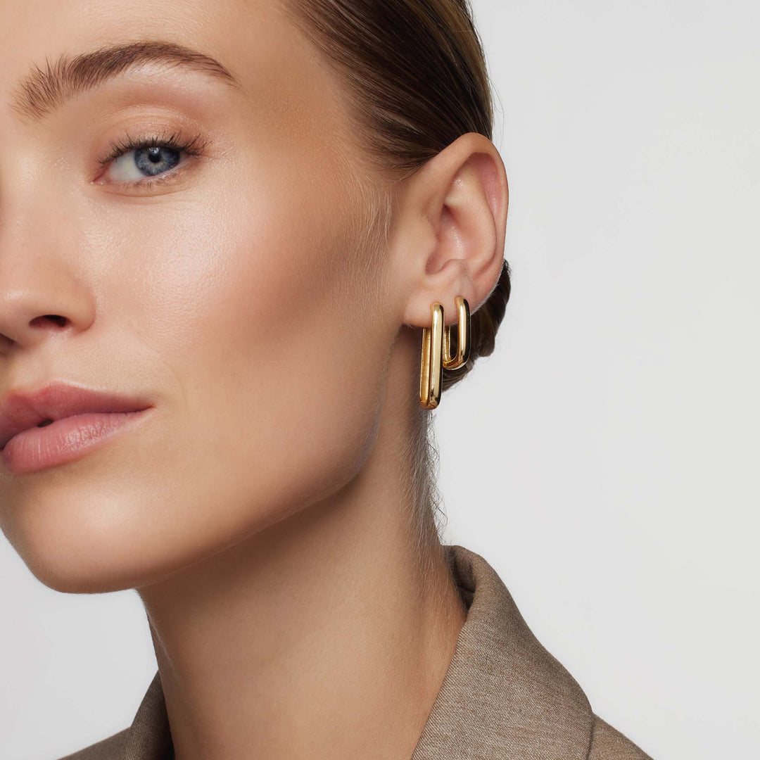 Vivarynne™  |  Icon Hoops 18k Gold
