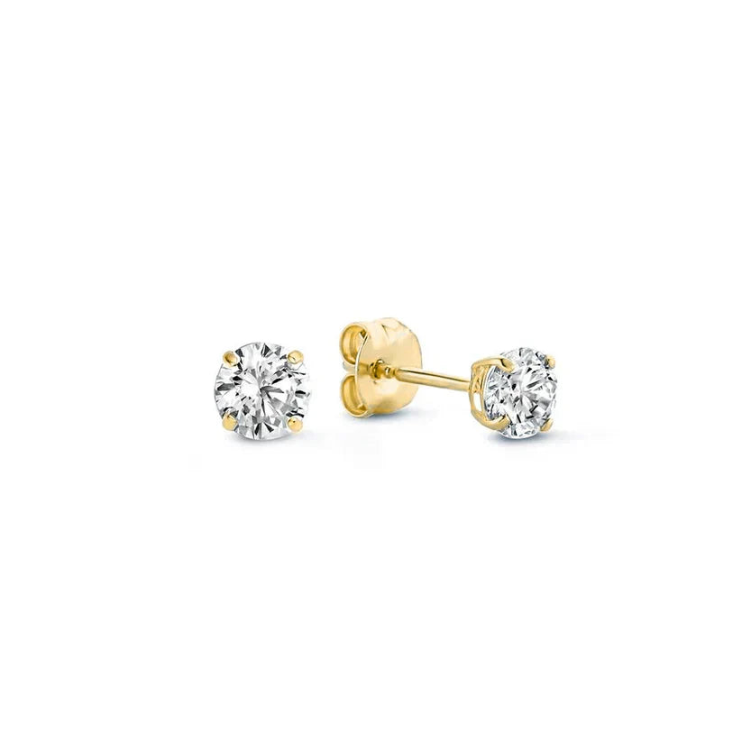 Emma & Rose Cape Town Avianorra 18k gold earrings, elegant dangle earrings with intricate design and shiny gold finish.