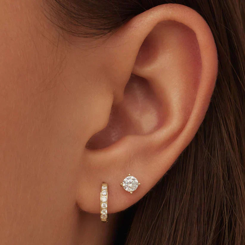 Gold Syrenellee™ earrings set by Emma & Rose Cape Town, featuring elegant 14k gold ohrring earrings with intricate design.