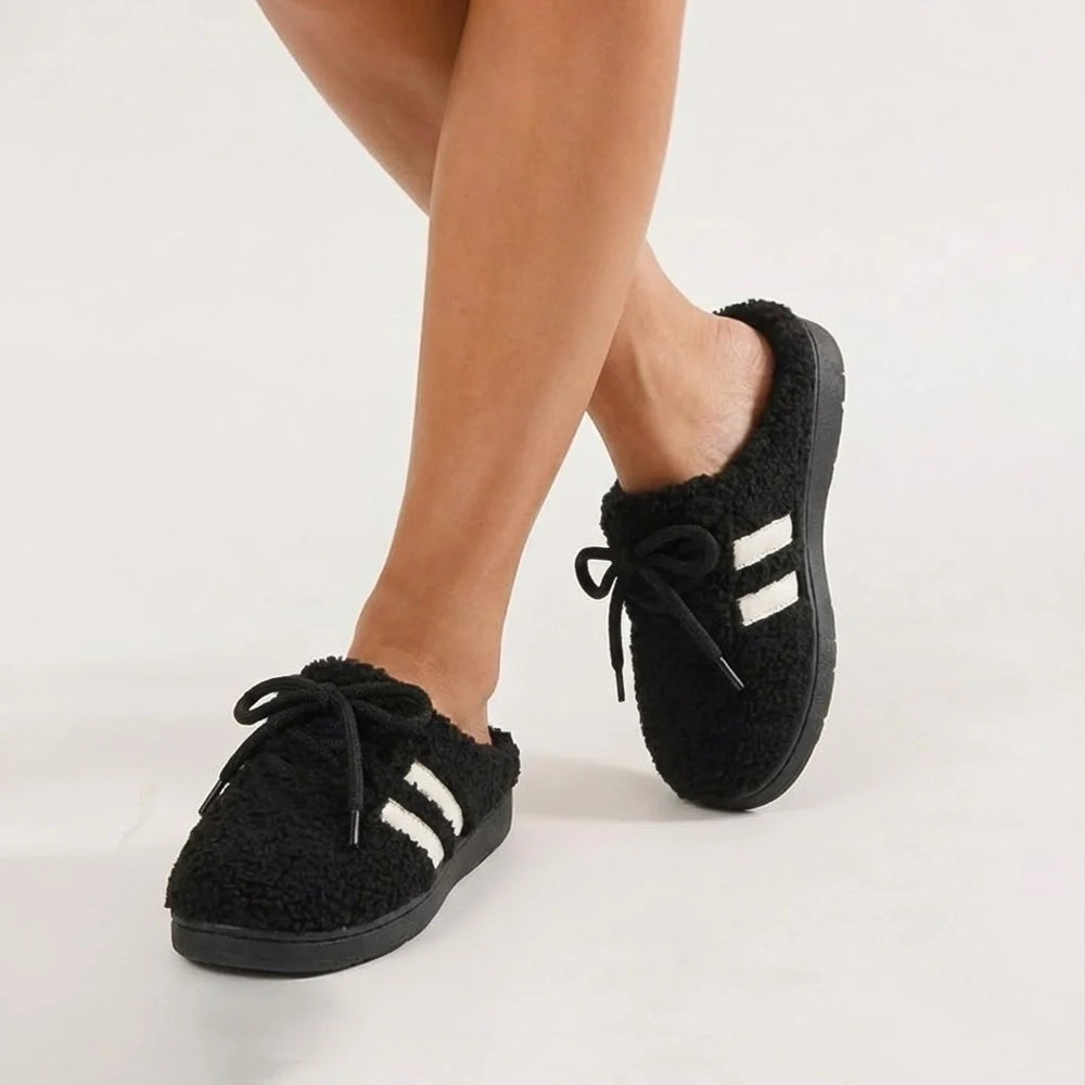 Emma & Rose Cape Town Lara™ Cozy Run slippers in coffee, soft fabric, slip-on design, perfect for indoor comfort, size 36-37.