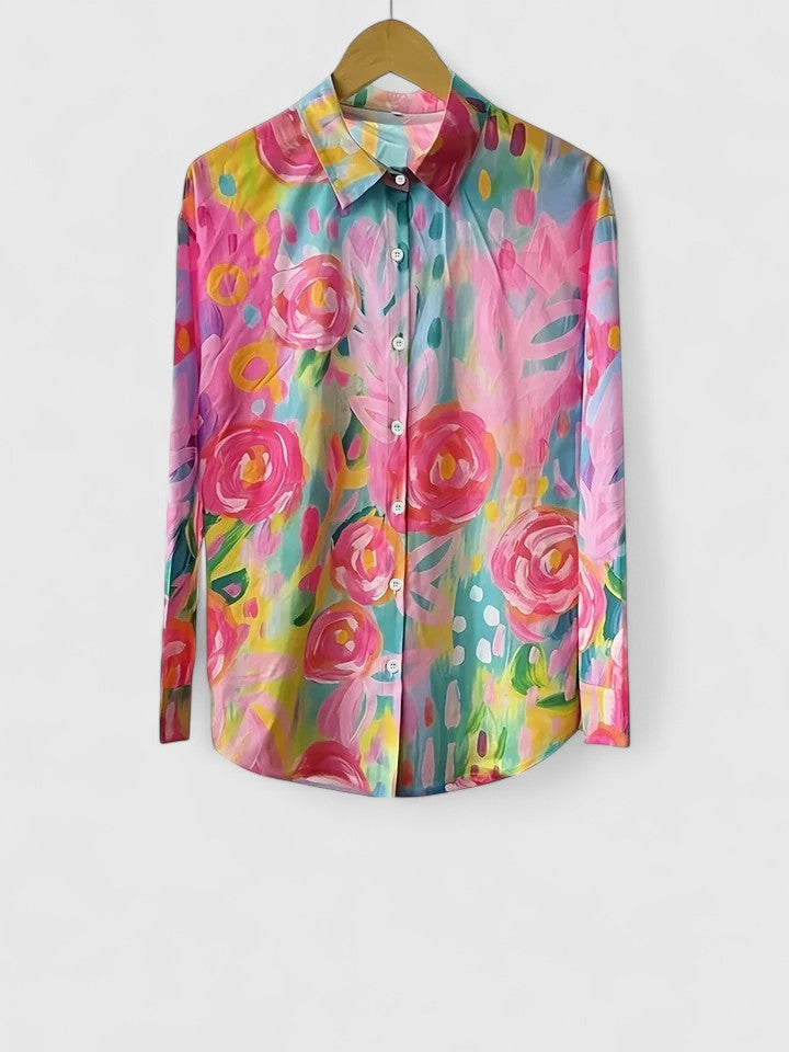 Emma & Rose Cape Town Anica™ sophisticated pink blouse with elegant design and stylish fit, displayed on a mannequin.