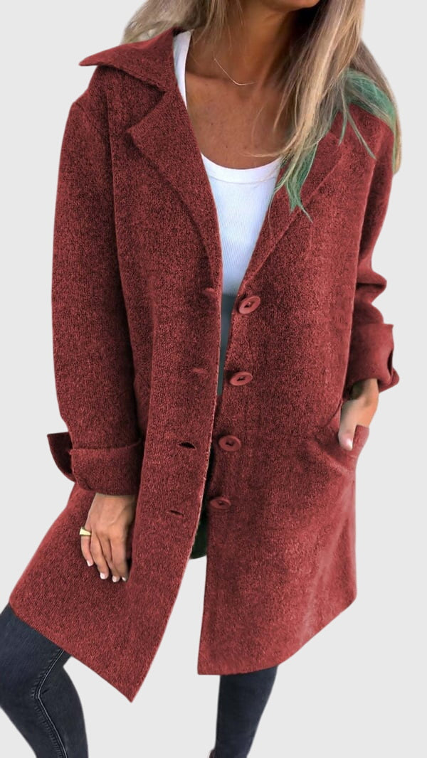 Pink blazer buttons from the Lisa™ collection by Emma & Rose Cape Town, shown on a stylish blazer fabric.
