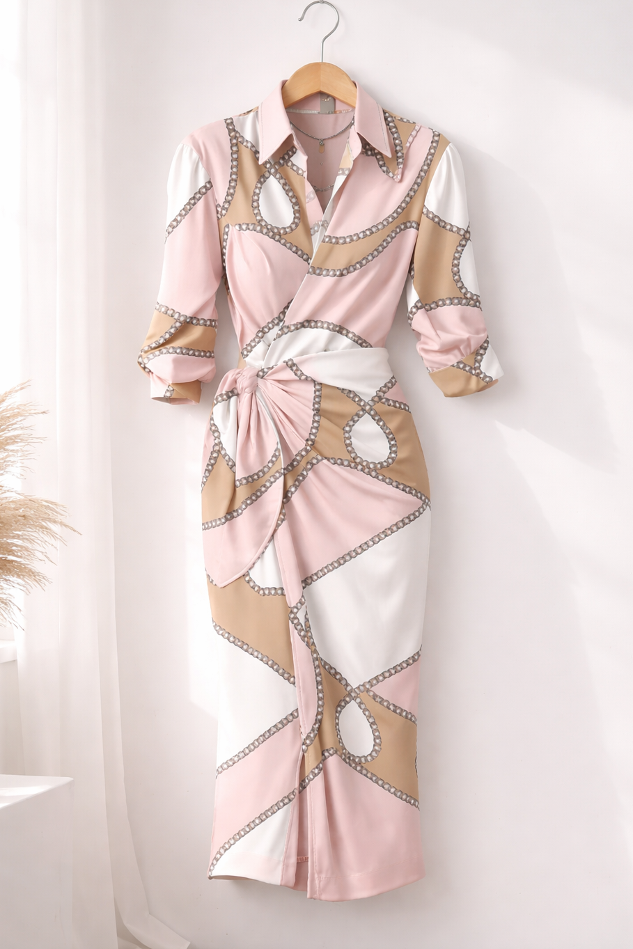 Pink VIVIENNE Lola maxi print dress by Emma & Rose Cape Town, flowing fabric with vibrant floral pattern.