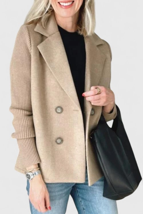 Pink Winslet™ elegant blazer by Emma & Rose Cape Town, tailored fit with stylish lapels and button closure.