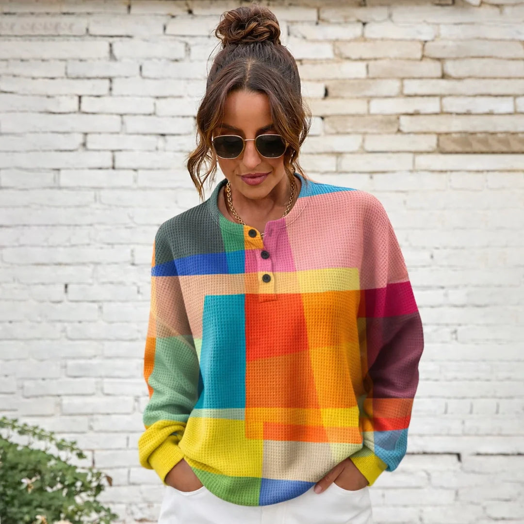 Multicolour Chloé jumper in a pull-over style, featuring vibrant, multicolored knit with a cozy, stylish fit.