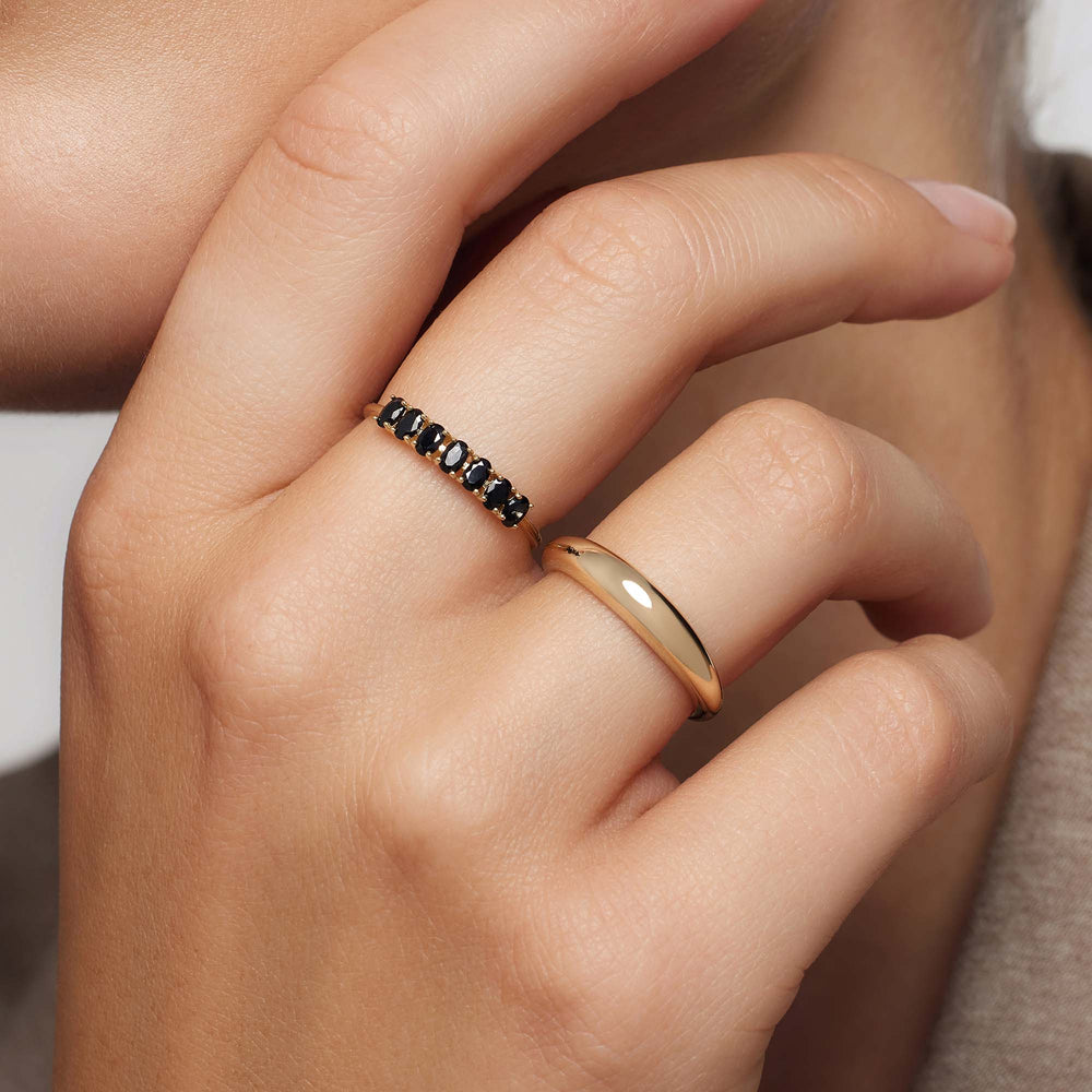 Velerianne solid 14k gold ring by Emma & Rose Cape Town, featuring a sleek gold band with elegant craftsmanship.