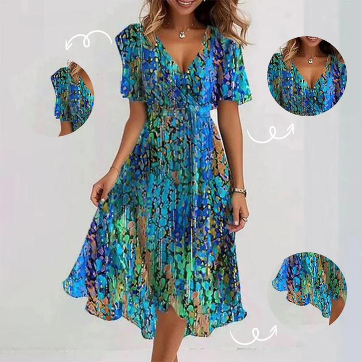 Elegant women's Leanne dress by Emma & Rose Cape Town, shown in a stylish and sophisticated design with intricate details.