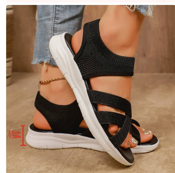 Pink Lucia Ultra Flex Knit Sandals for women by Emma & Rose Cape Town, designed to feel like a sock and hug your feet.