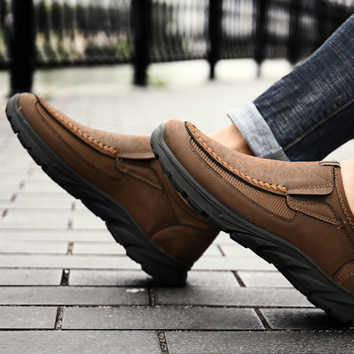 Brown Annelie™ men's sapatenis Winston shoe by Emma & Rose Cape Town, featuring a comfortable, casual design with leather accents.
