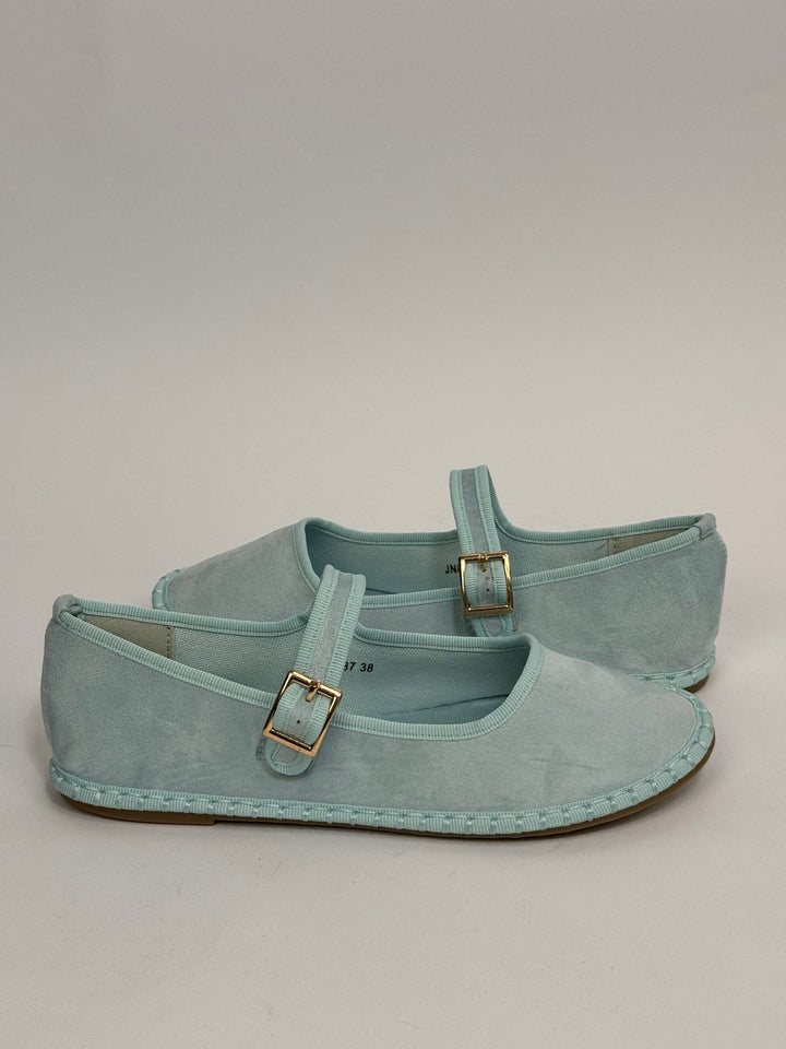Black Emma & Rose Cape Town Bronwyn Friulane strap shoes in size 36, featuring a stylish slip-on design with strap detail.