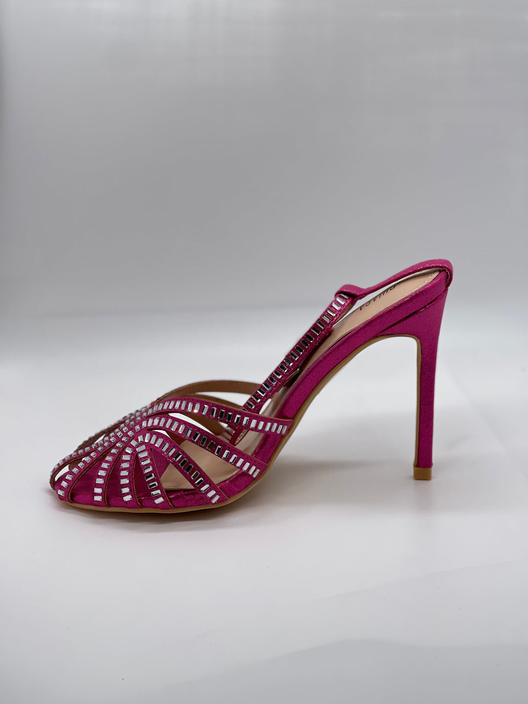 Black Stacy™ heeled sandals by Emma & Rose Cape Town, stylish open-toe shoes with ankle straps and a chunky heel.