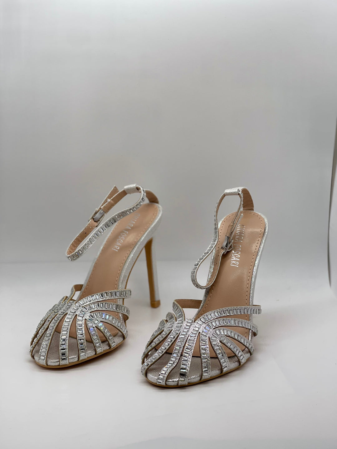 Black Stacy™ heeled sandals by Emma & Rose Cape Town, stylish open-toe shoes with ankle straps for women.