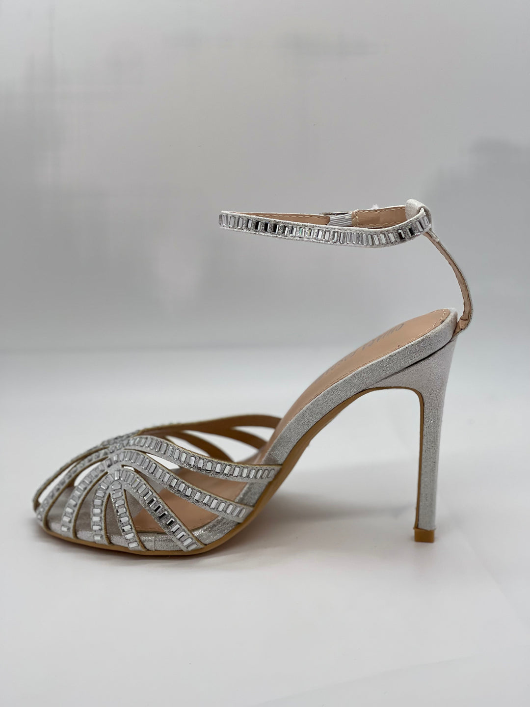 Black Stacy™ heeled sandals by Emma & Rose Cape Town, stylish open-toe shoes with ankle straps in size 36.